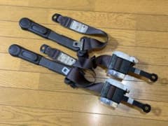 日産 C33 ローレル シートベルト左右 戻り良好品 カラー茶系 LAURELのサムネイル