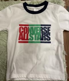 【新品未使用】CONVERSE カラフルロゴ Tシャツ 130のサムネイル