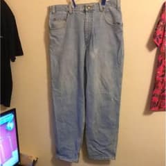 GUESS バギーデニム アイスブルー 36インチのサムネイル