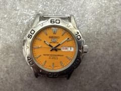 腕時計 SEIKO 5 SPORTS 7S36-00A0 イエロー デイデイト - メルカリ