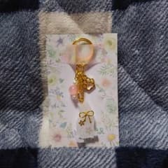 レジン 白猫さん キーホルダー チャーム