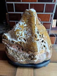 ★幻の五城目★美石 五城目孔雀石 水石 盆栽 鉱物 天然石 鑑賞石 菊花石 翡翠のサムネイル