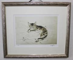 藤田嗣治 エスタンプリトグラフ「猫」 100部限定 31/100 - メルカリ