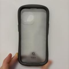 iFace iPhone用ハードケース 透明・グレーのサムネイル