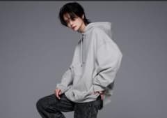 ADRER アドラー 超ヘビーウェイトベーシックビックパーカー グレー Mのサムネイル