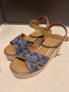 coach コーチ デニム ウェッジソールのサムネイル
