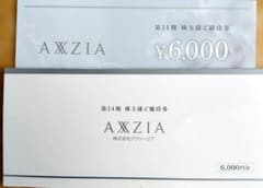 AXXZIA 株主優待券 6,000分 アクシージアのサムネイル