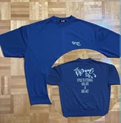 半袖 Tシャツ ブルー バックプリントのサムネイル
