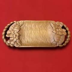 18 木彫り　小物入れ、菓子皿　紫陽花のサムネイル
