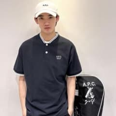 美品】A.P.C. GOLF 2023S/S ポロTシャツ ネイビー Mサイズ - メルカリ