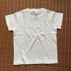 無印　白Tシャツ 90 美品のサムネイル