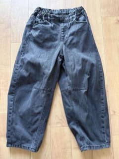 【定番】GUキッズ デニムパンツ ワイドシルエットのサムネイル