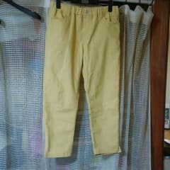 中古美品☆ユニクロ七分丈パンツイエローのサムネイル
