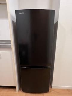 TOSHIBA 2ドア冷蔵庫 ブラック 本体のサムネイル