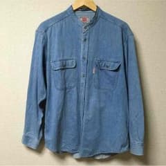 Hanes ノーカラーデニムシャツのサムネイル