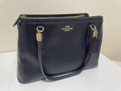 COACH ハンドバッグ　ショルダーバッグ　ネイビーのサムネイル