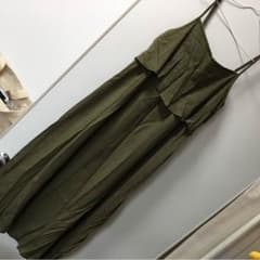 値下げしました★カーキ色♡マキシワンピース♡(着画アリ♪)のサムネイル