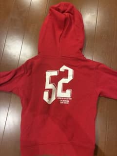 バックプリント パーカー レッド 52のサムネイル