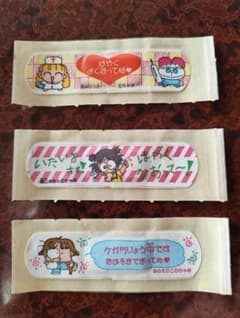 【希少】ちゃお 1993年7月号ふろく プリントバン 絆創膏 3枚セットのサムネイル