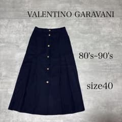 良品 80's 90's VALENTINO 金ボタン ボタンフライ スカート - メルカリ