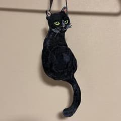 黒猫デザイン ネクタイのサムネイル