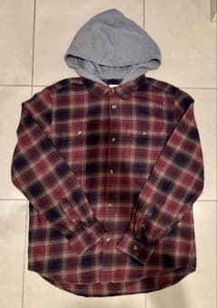 OLD NAVY フードネル　L シャドーチェックのサムネイル