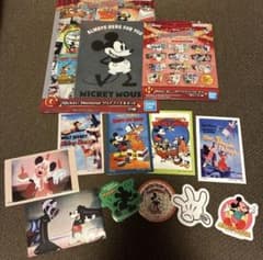 Disney ミッキーマウス　ファンタジア　ステッカー シール クリアファイル - 2