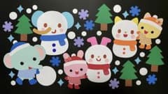 残り3点！冬の壁面　12月　雪　壁面　壁飾りのサムネイル
