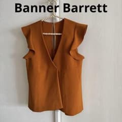 Banner Barrett ノースリーブ ブラウス オレンジ キャメル 38 - メルカリ