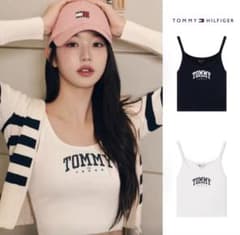 TOMMY JEANS タンクトップ ロゴ ホワイト ウォニョン - メルカリ
