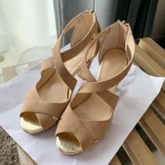 クロスベルトサンダル　Pitti 22.5cm ベージュのサムネイル