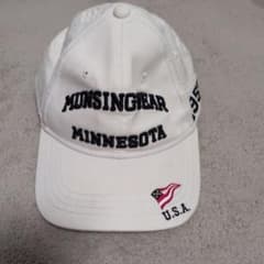 MUNSINGWEAR ゴルフ キャップ ホワイト 1955 刺繍のサムネイル