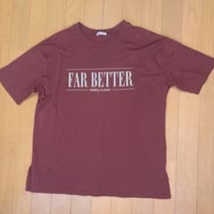 GLACIER ロゴプリント 半袖Tシャツ ボルドー Mのサムネイル