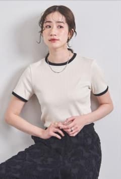 ユナイテッドアローズ　リブバイカラーパイピングTシャツunited arrowsのサムネイル