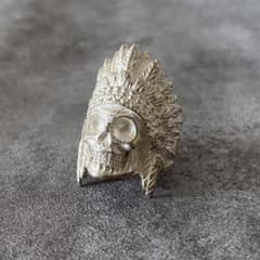 希少スカル メキシカン シルバー925ヴィンテージリング メキシカンジュエリー シルバー925 シグネットリング スカル