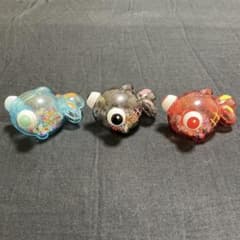 【3色セット】金魚 シャカシャカ フィギュア 夏 クレーンゲームのサムネイル