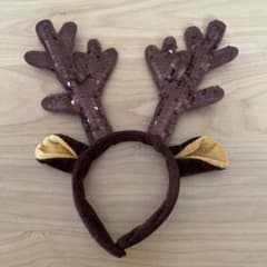 クリスマス　カチューシャ　トナカイ　ダイソーのサムネイル