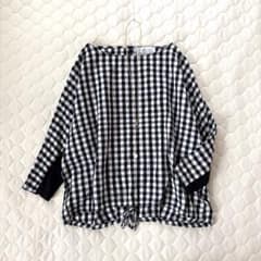 美品】BEARDSLEY ギンガムチェック シャツTシャツ ブラック - メルカリ