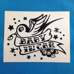 baby in car ベイビーインカー オリジナルカッティングシートのサムネイル