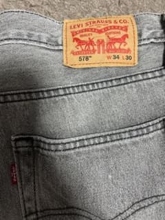 LEVI 578 グレー デニム W34 L30のサムネイル