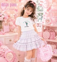 メゾピアノ 130 半袖Tシャツ メロンクリームソーダ 袖リボン - メルカリ