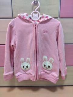 ミキハウス　うさみみ　なりきりパーカー 　110のサムネイル
