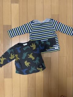 MIKI HOUSE SLAP SLIP 長袖Tシャツ 2枚セット 80cmのサムネイル
