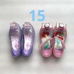 美品　Disney アリエル サンダル /サンダル 2足セット 15.0cmのサムネイル