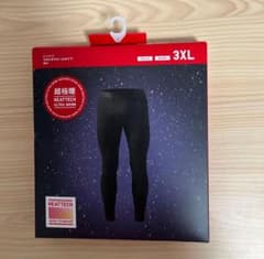 ユニクロ ヒートテック ウルトラウォームタイツ MEN 3XL ブラック 超極暖のサムネイル