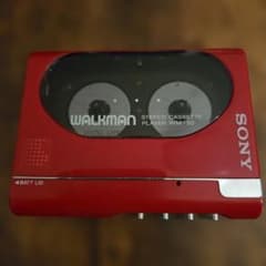 レア】SONY WM-50 カセットプレーヤー レッド - メルカリ