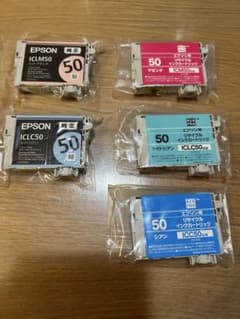 【未使用】エプソン用 50 インクカートリッジ 5個セット純正2・eorica3のサムネイル