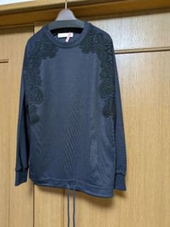 Chloe　レース装飾 ドローストリング スウェット ネイビー Chloe レース装飾 ドローストリング スウェット ネイビー - メルカリ