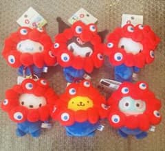 ミャクミャクなりきりぬいぐるみ サンリオ BC カラビナ 6種セット