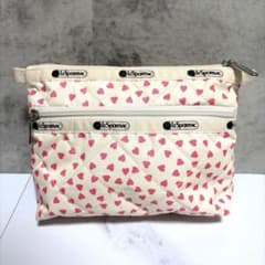 完売✨美品✨レスポートサック×神崎恵コラボ コスメポーチコーラル